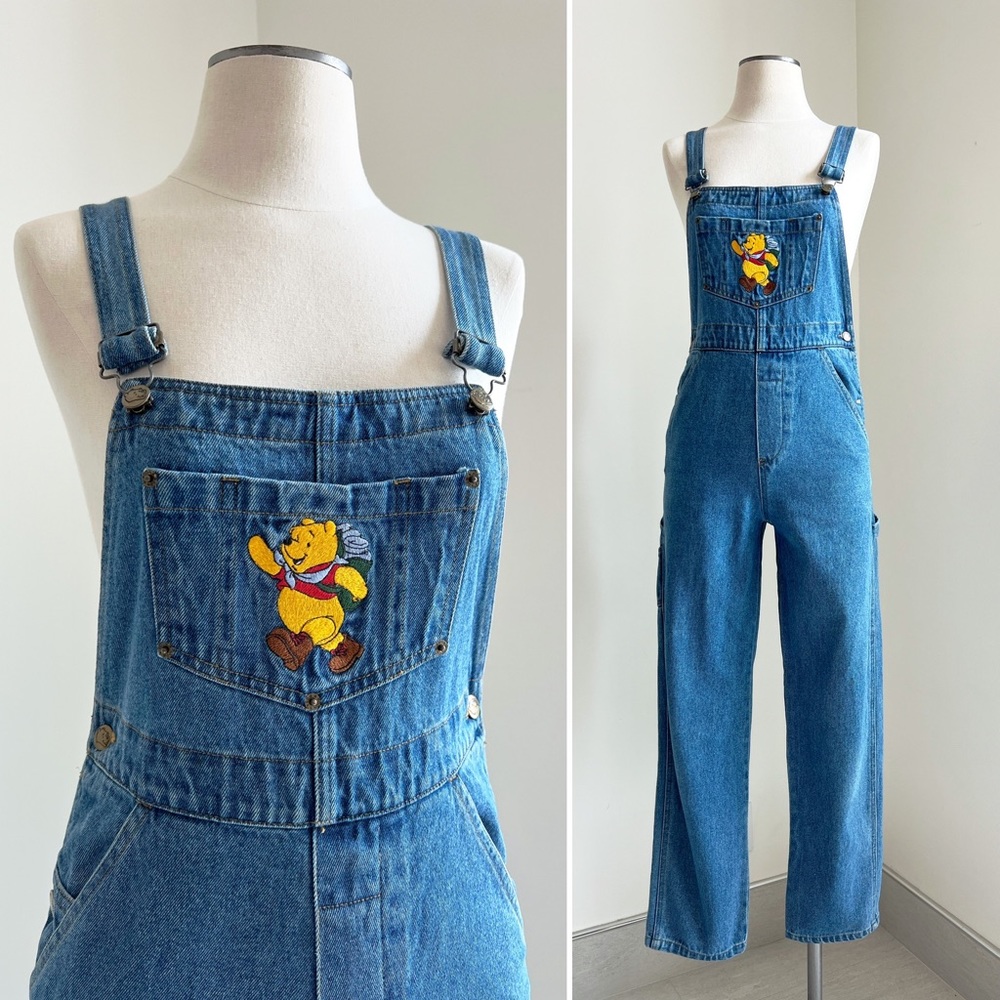Vintage 90s Winnie the Pooh Overalls Sz. S